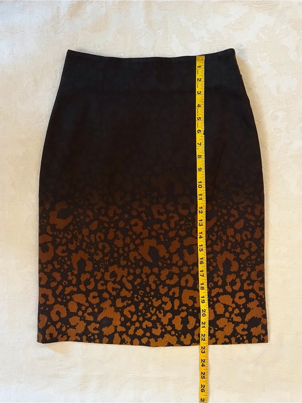 Nordstrom Classiques Entier Silk Blend Gradient Leopard Print Pencil Skirt - 2